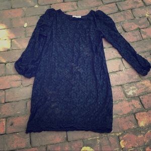 J Howard Black Lace Dress Sz L